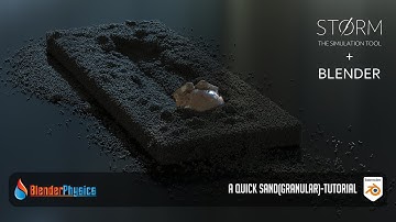 STORM to BLENDER | A quick SAND(granular) tutorial