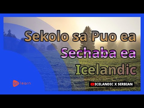 Sekolo sa Puo ea Sechaba ea Icelandic | Golearn