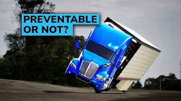 70 mph winds violently flip tractor-trailer over. Was this accident preventable?