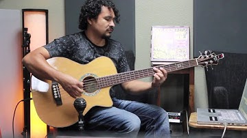 TC Electronic Polytune Clip demo on acoustic bass by Ariel Garcia