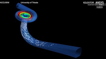 ACCUSIM: Flow in a Francis turbine at deep part load (vortical structures)
