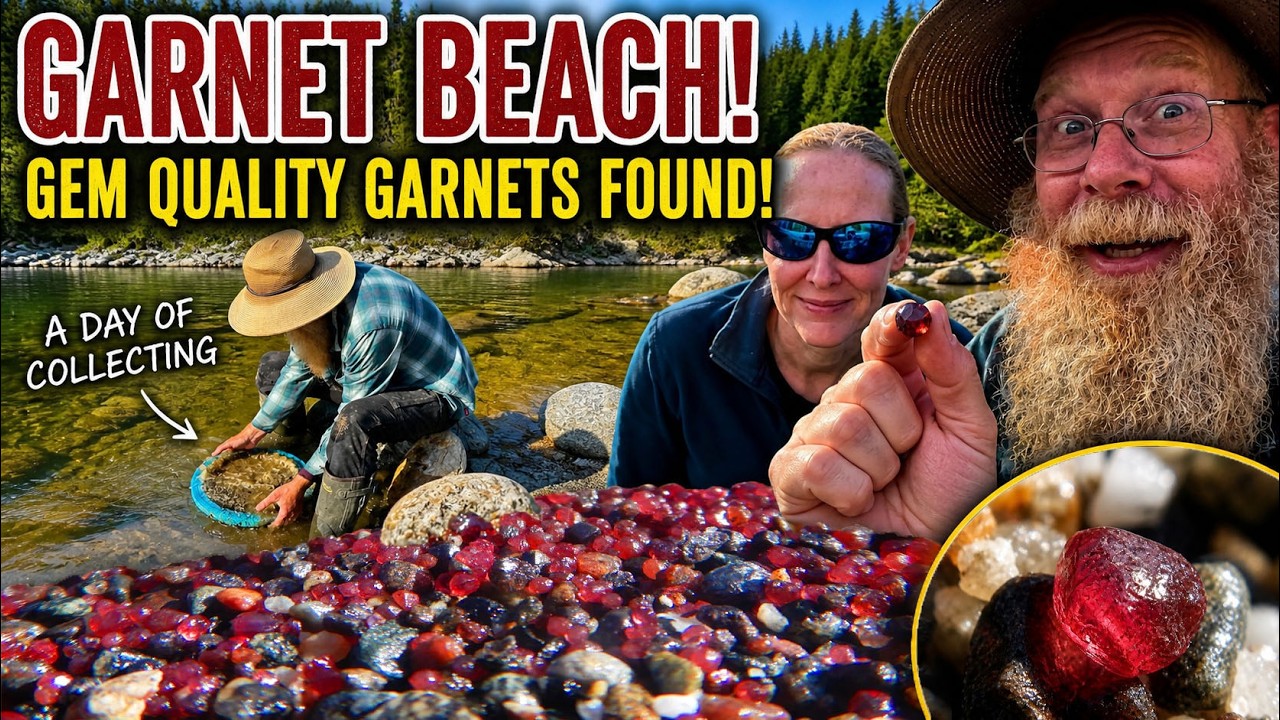 GARNET BEACH! Gem Quality Garnets Everywhere!