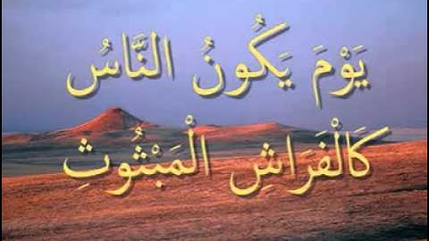 القرآن المعلم /شبكة المصطفى / بصوت المنشاوي - سورة القارعة