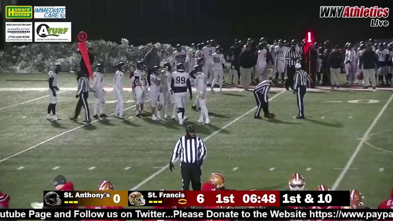 LIVE HS FOOTBALL CHSSA NY STATE CHAMPIONSHIP ST. FRANCIS VS ST