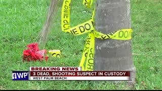 Suspect in custody after triple homicide in suburban West Palm Beach
