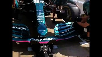 F1 Pitstop from POV of front Jackman...