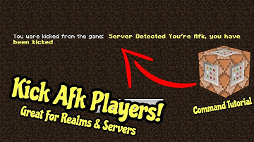 [BROKEN] How to detect and kick afk players in Minecraft Bedrock Edition. (1.16 Working)