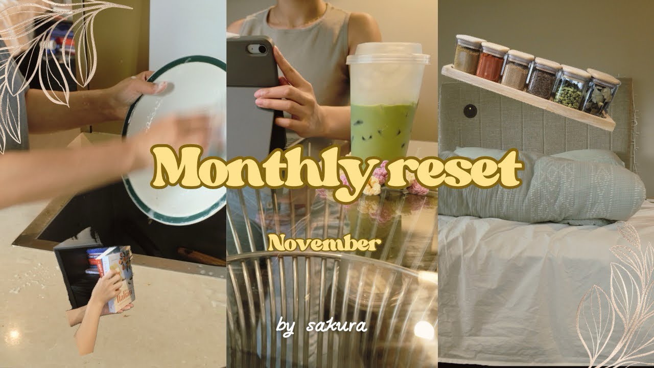 大掃除しながら10月を振り返って11月の目標立てる