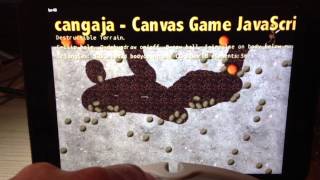 Testing destructible terrain with Cangaja/CocoonJS on retina iPad mini