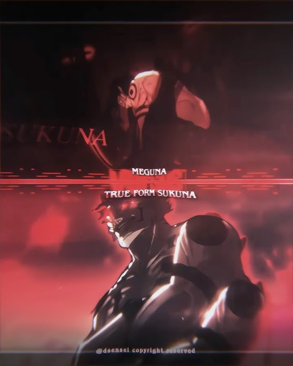 MEGUNA (20F) VS TRUE FORM SUKUNA || JUJUTSU KAISEN MANGA || 4K 120FPS