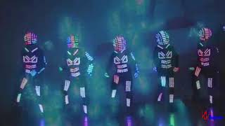 WL-067 wireless control LED Robot Costume LED Tron Costume street dance costume