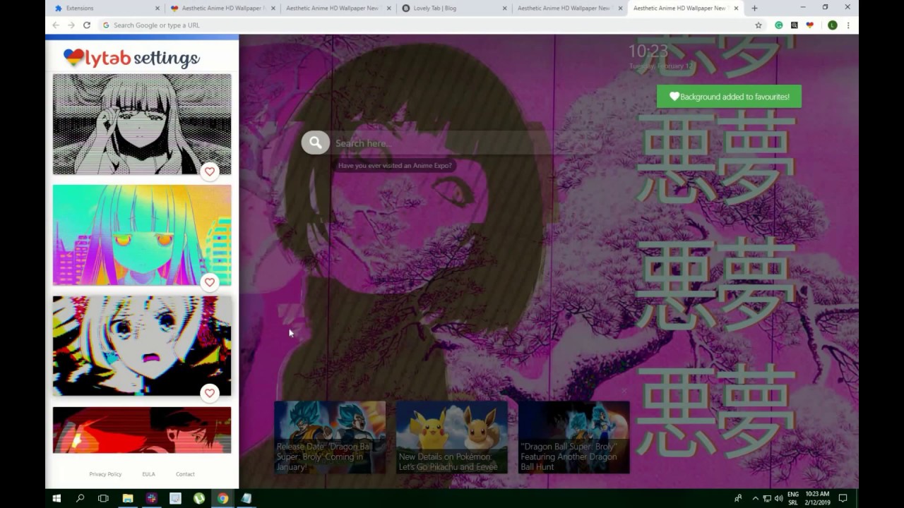 Cool Aesthetic Anime Wallpaper Background Chrome Theme Must