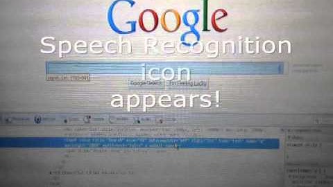 Speech recognition tweak with Google Chrome