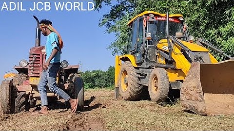 New Jcb 3dx Backhoe Machine Loading Red Mud in Mahindra 475 Di Tractor | Jcb Gcp | Jcb Tractor