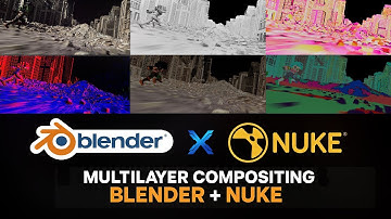 Blender to Nuke: FULL Compositing Process (Render Passes, AO & Sky Replacement) 🌿..