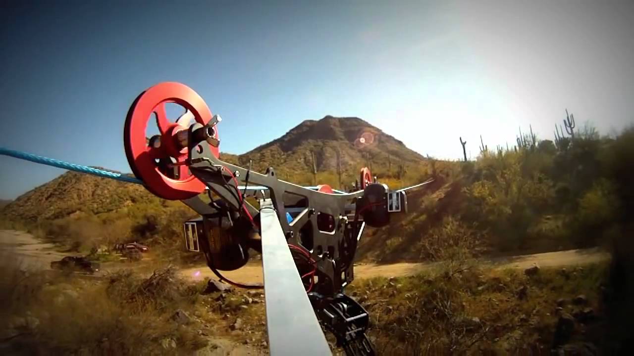 FlyLine V2 in action   Cablecam System