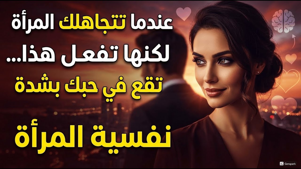 عندما تتجاهلك المرأة لكنها تفعل هذا...فهي تقع في حبك بشدة / نفسية المرأة