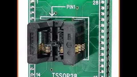 TSSOP28 to Dip8 IC Programmer Socket Adapter - Green + Black