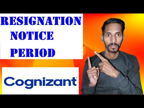 Resignation Notice period in Cognizant || Notice Period || Resignation Letter