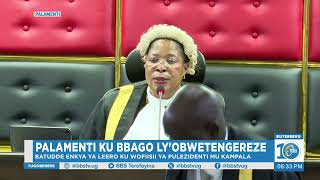 Akalippo Ka Hon Ssenyonyi Kagudde Butaka Amateeka Agamu Gali Bbali Mu Kuyisa Sovereignty Bill