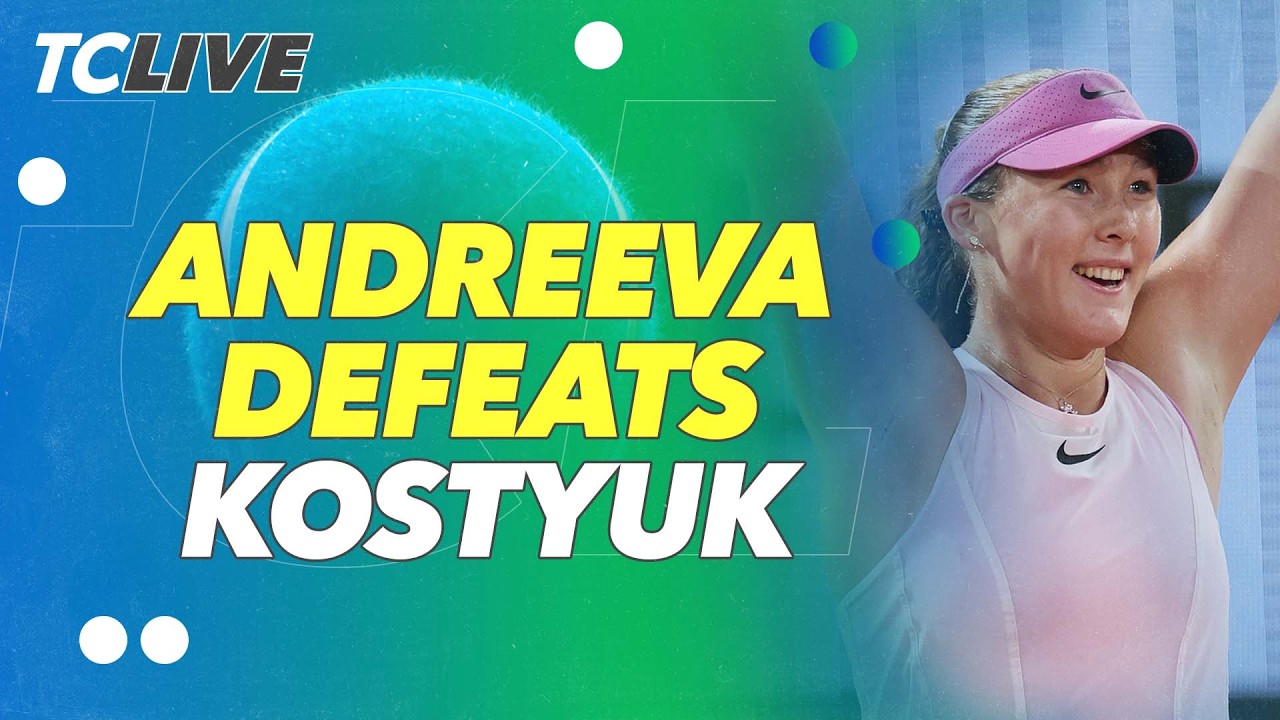 Mirra Andreeva Reaches First Career Grand Slam Final at Roland Garros | TC Live