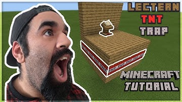 Minecraft Lectern TNT Trap Tutorial | Quick, Easy And Troll Build! | #6