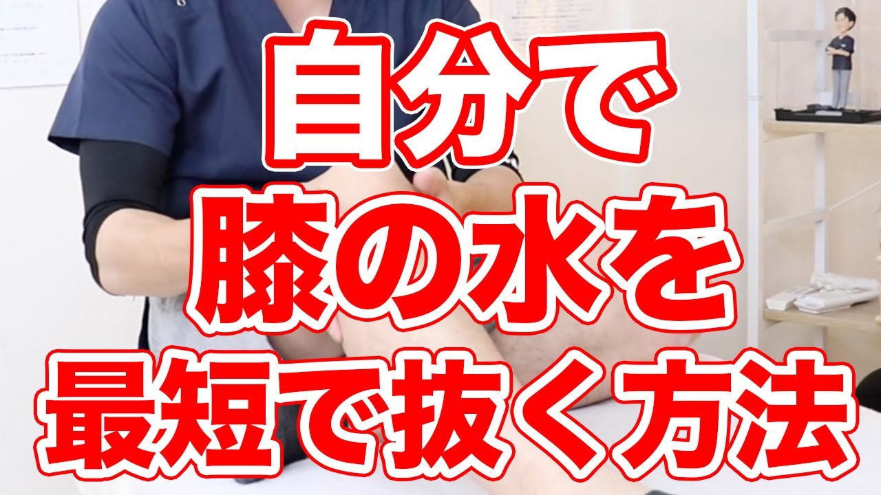 【自分で治す】膝の水を最短で抜く方法【東京　膝の痛み】東京都渋谷区恵比寿の整体院蒼