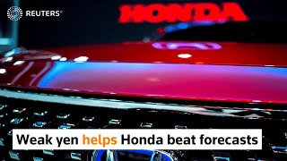 Weak yen helps Honda beat forecasts