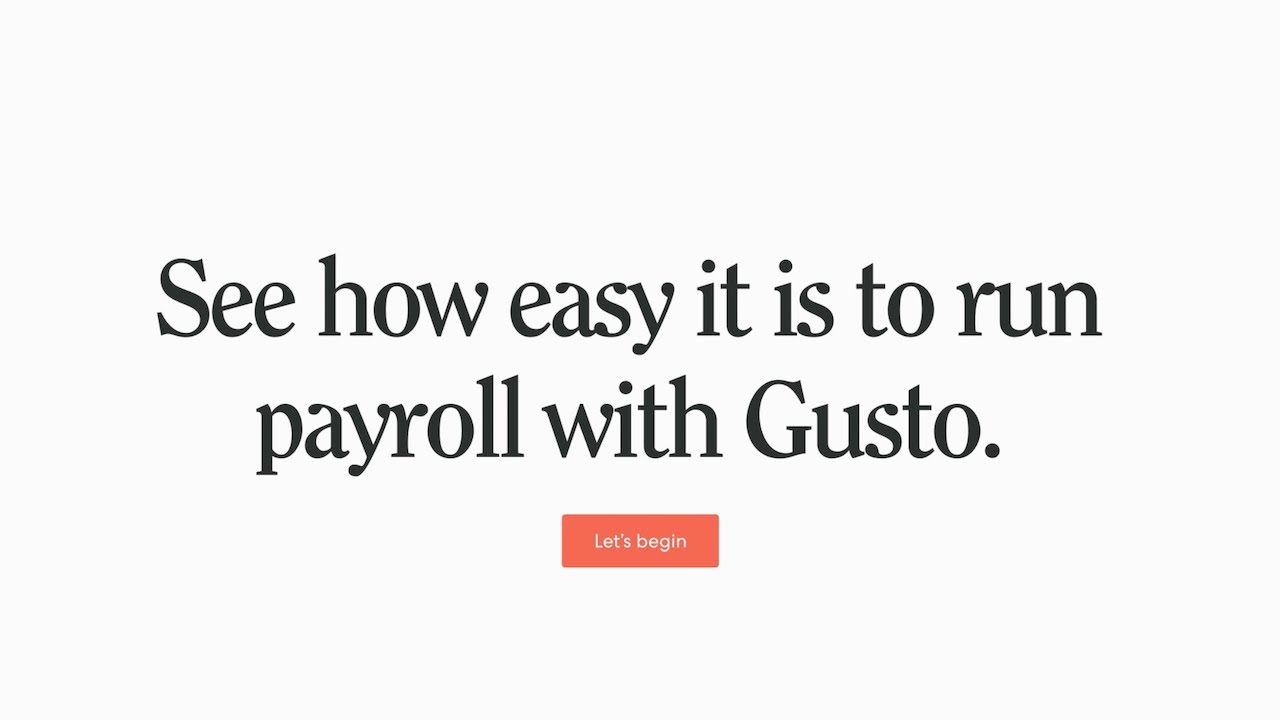Need to Run Payroll? See How Easy It Is With Gusto - YouTube