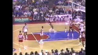 Bill Laimbeer Hits Hakeem with the Love Tap