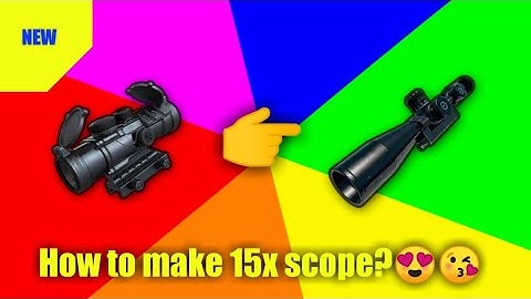 How to make 15x scope from 3x scope?😍😘 | Pubg mobile