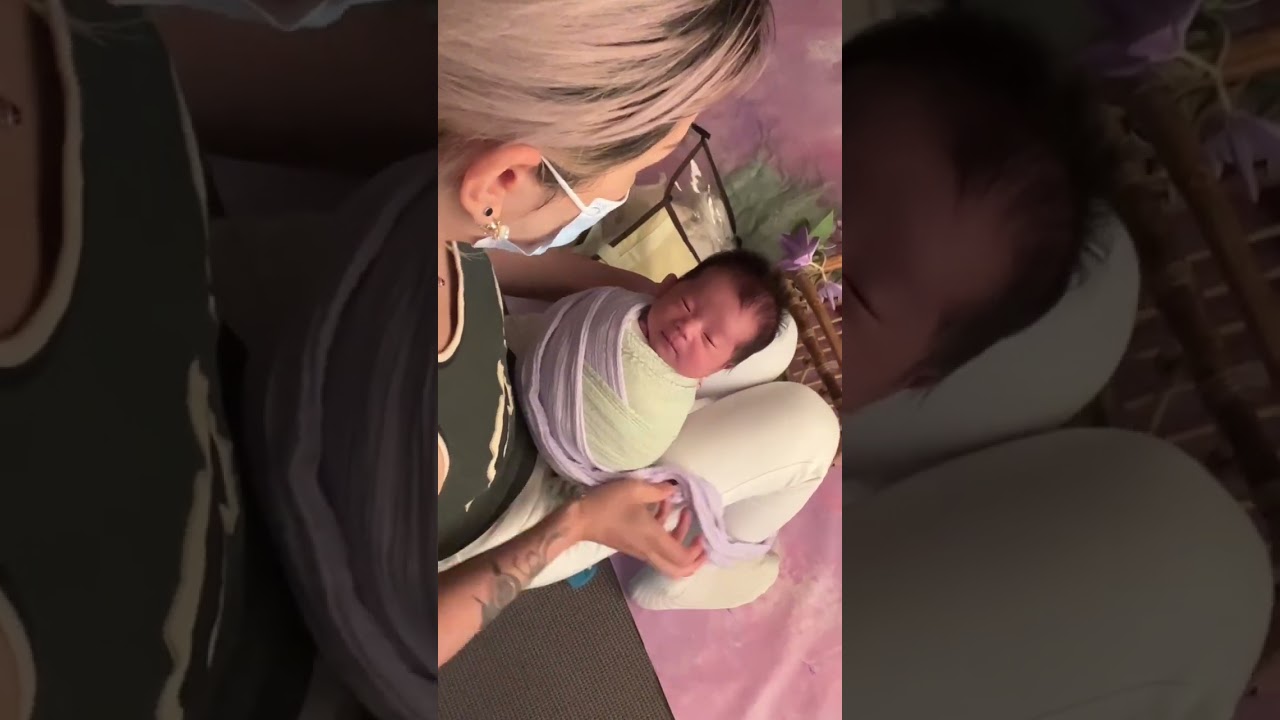 How I calm down a crying baby for photos  