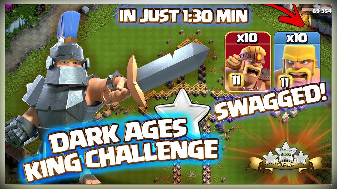 Dark Ages King Challenge clash of clans coc