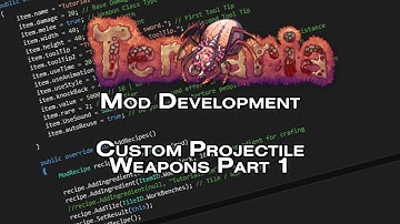 OUTDATED! - Terraria Mod Development Tutorial - Projectile Weapons (1/2) - tModLoader 0.9