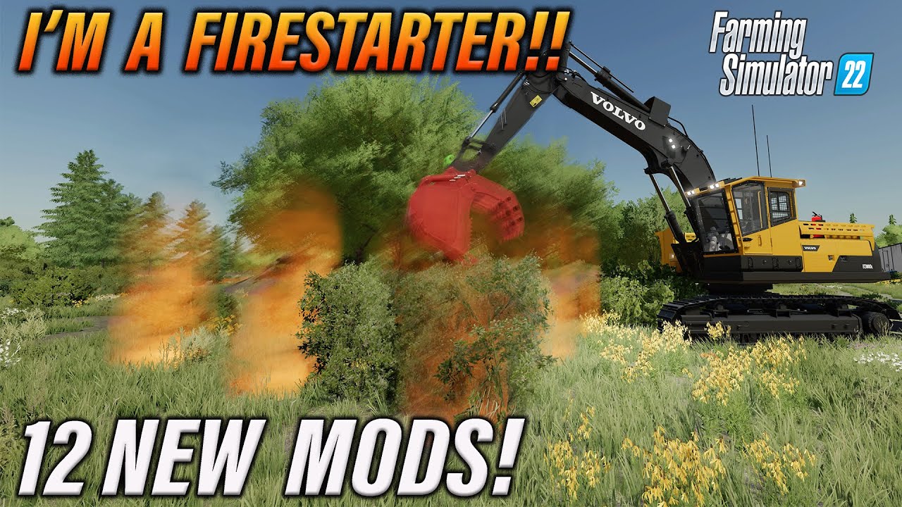 FS22 | MAKE FIRE!!!!! 12 NEW MODS! (Review) Farming Simulator 22 | PS5 | 21st Feb 2023.