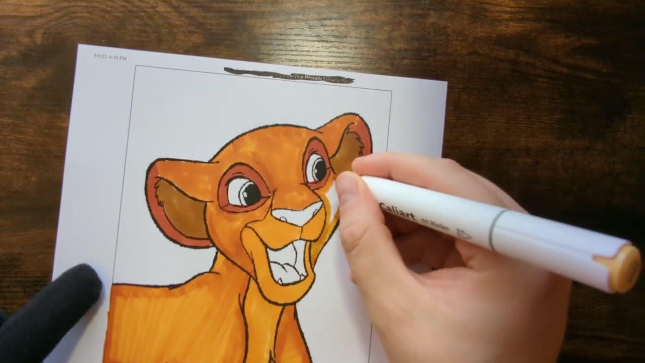 Simba from The Lion King Gets Watercolored, Episode 1 - Young Simba