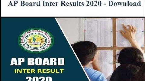 How to check ap inter 1st & 2nd years results 2020