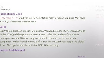 So beheben Sie den Fehler LINQ to Entities erkennt die Methode 