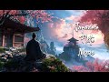 Sakura garden on the mountain peak  japanese flute music meditation healing stress relief