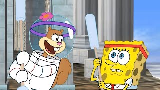 Spongebob and Sandy on Hyrule Temple