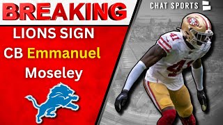 BREAKING: Detroit Lions Signs CB Emmanuel Moseley, Lions Re-Sign Alex Anzalone, & Will Harris