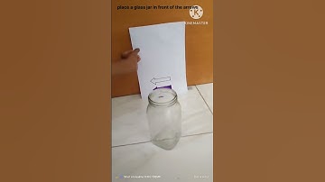 Easy science experiment to show refraction of light in water