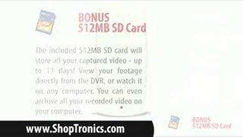 Covert MPEG4 DVR Recording System with Built-in Camera