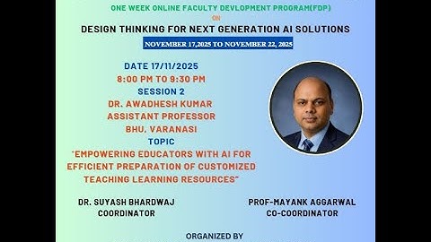 AICTE ATAL FDP on DESIGN THINKING Day 1 Session 2