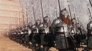 คนแคระของ Erebor Vs Orcs of Gundabad/Dol Guldur | 22,000 หน่วย Lord of the Rings Cinematic Battle