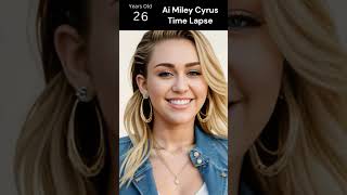 Ai Time Lapse inspired by the appearance of Miley Cyrus #shorts #mileycyrus