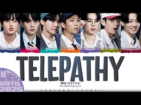 BTS (방탄소년단) 'Telepathy' Lyrics [Color Coded Han_Rom_Eng] | UNTIL 2025 #59