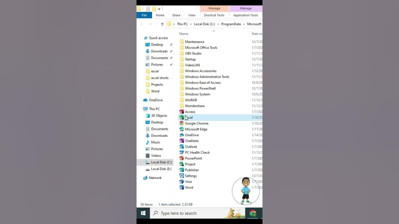 Excel open shortcut key excel exceltips shorts exceltutorial 