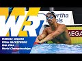 New world record  mens 100m backstroke  19th fina world championships