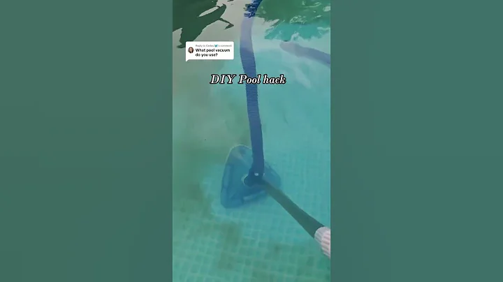 How to vacuum the pool without pump? DIY pool cleaning hack! #pool #diy #backyardprojects